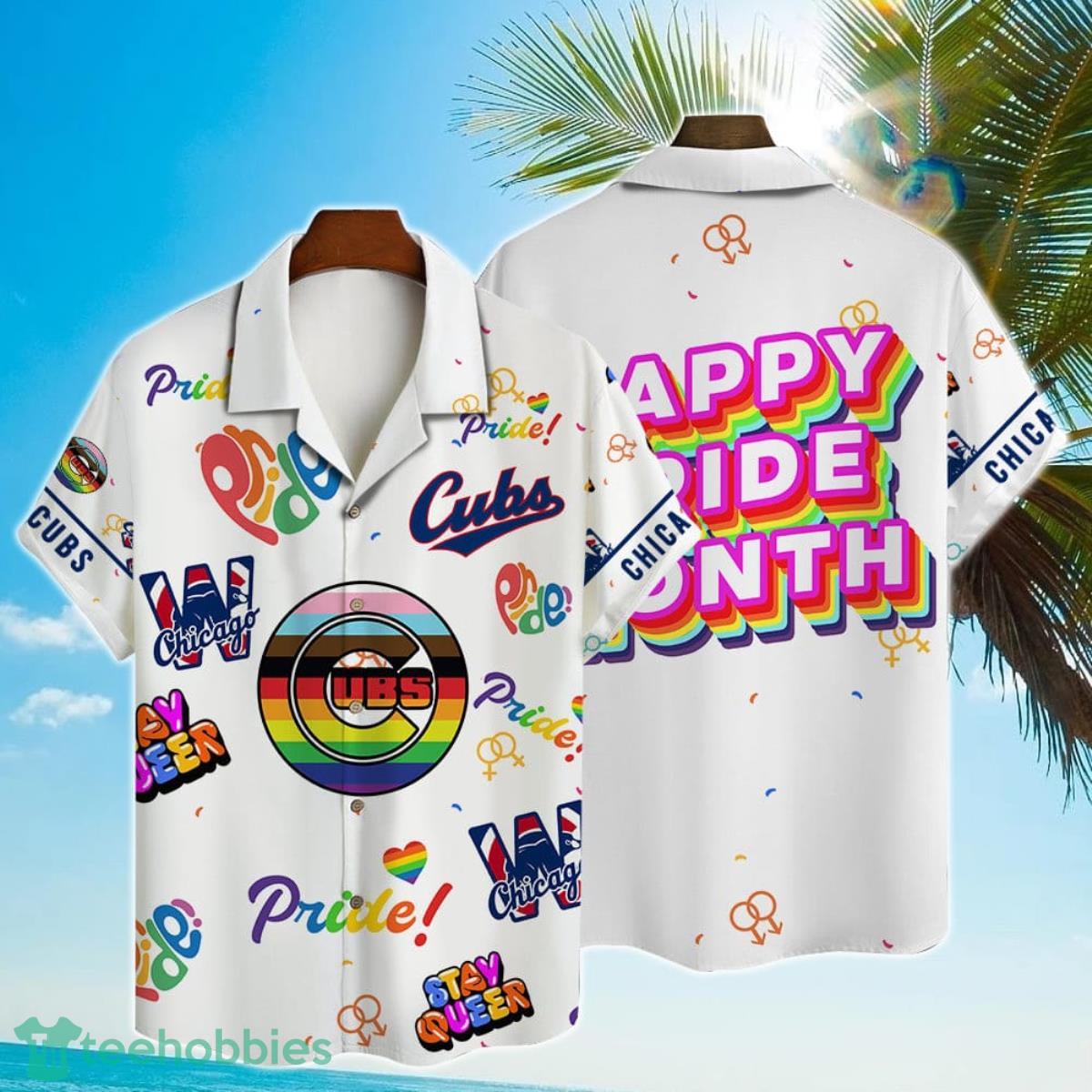 Chicago Cubs MLB Happy Pride Month Hawaiian Shirt Product Photo 1