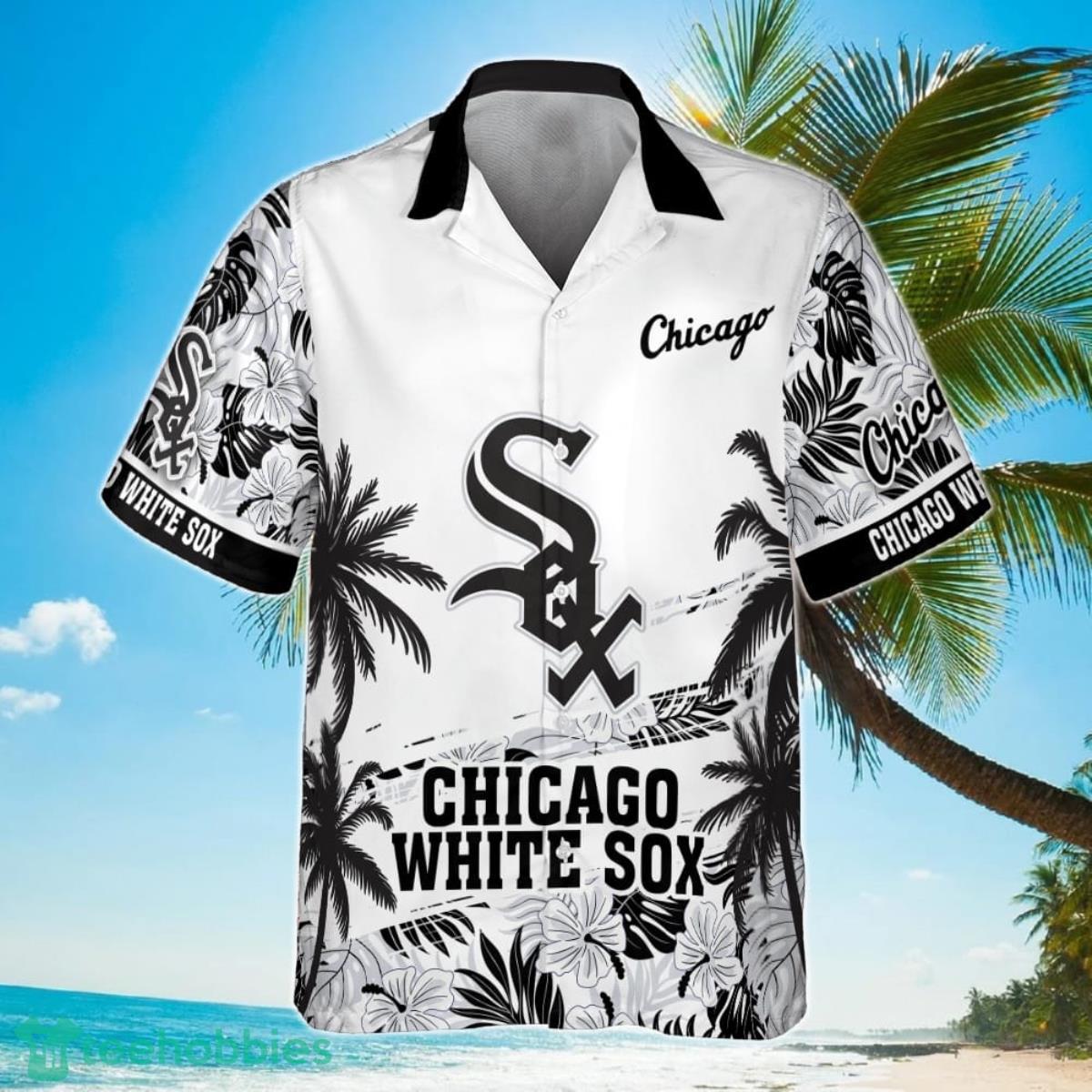 Chicago White Sox MLB Flower Pattern Summer 3D Hawaiian Shirt Personalized Product Photo 2
