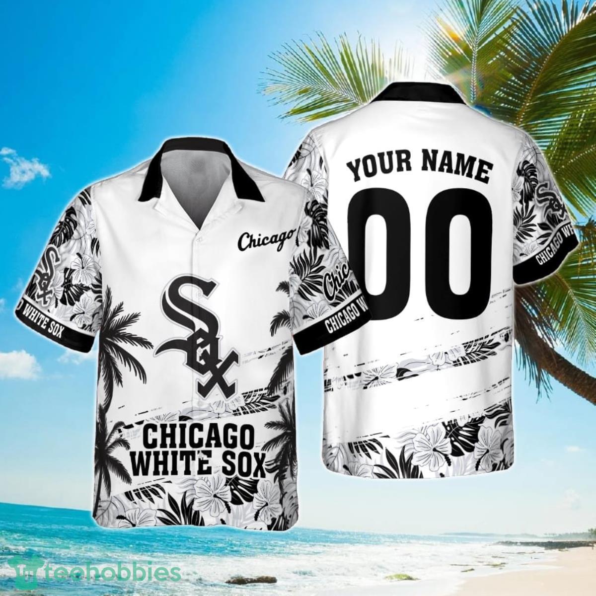 Chicago White Sox MLB Flower Pattern Summer 3D Hawaiian Shirt Personalized Product Photo 1