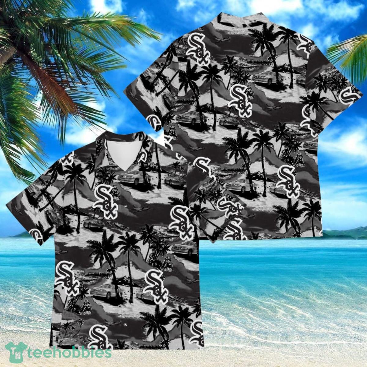 Chicago White Sox Sports American Tropical Patterns Hawaiian Shirt Custom Name & Number Product Photo 1