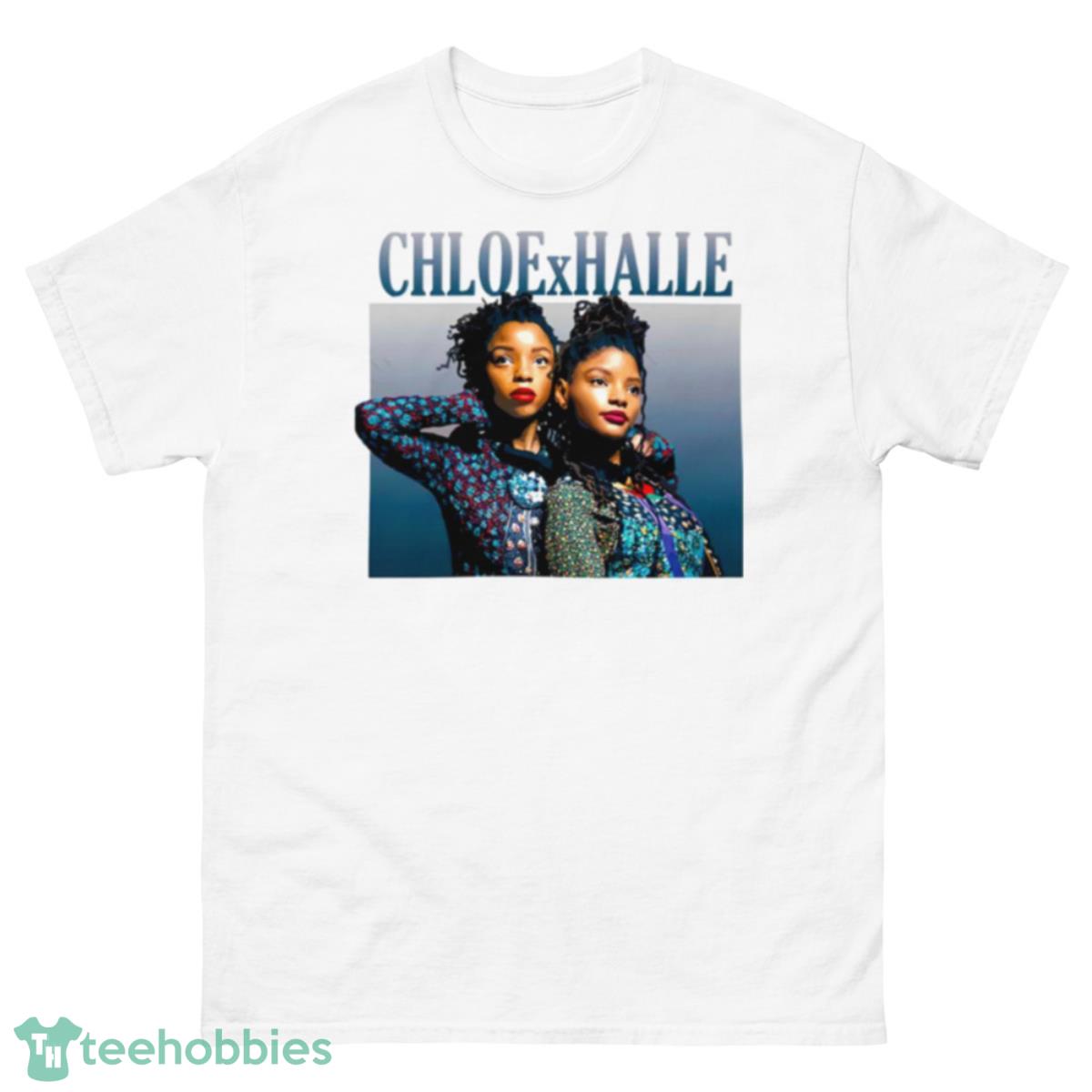 Chloe X Halle Collage shirt - 500 Men’s Classic Tee Gildan
