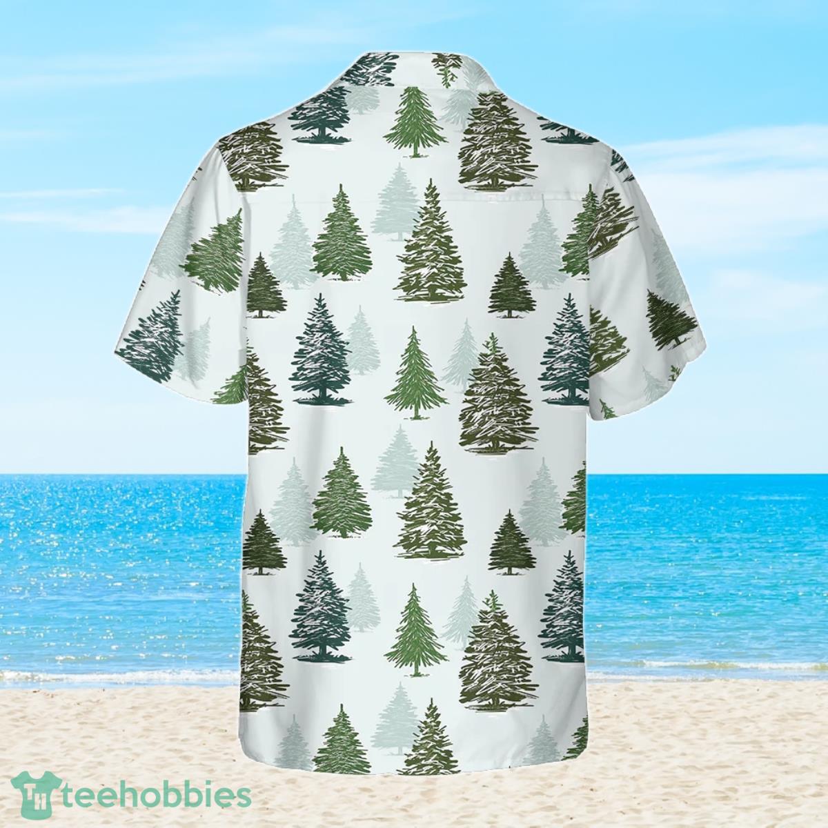 Christmas Tree Pattern Shirt Christmas Hawaiian Shirt For Men And Women Product Photo 2