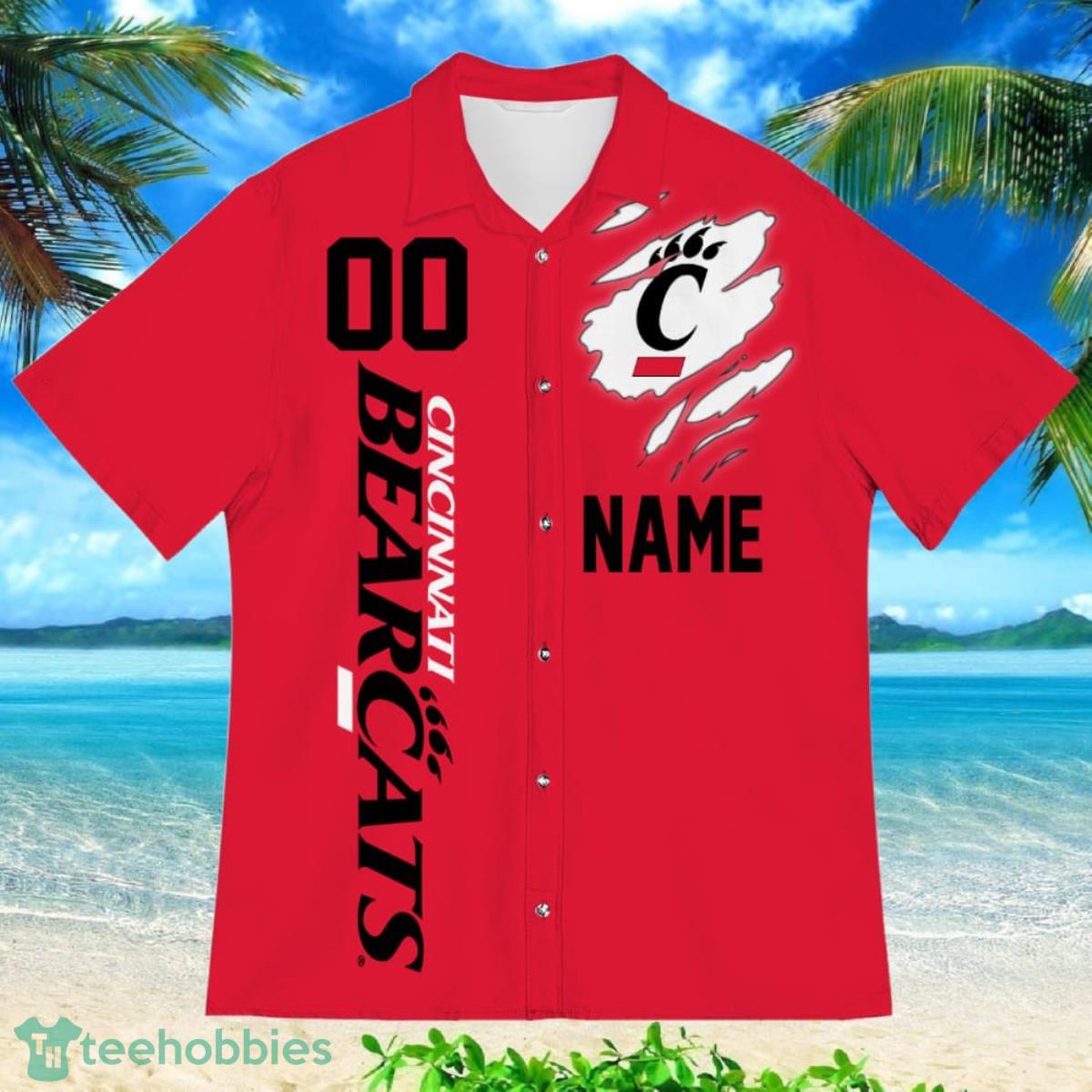 Cincinnati Bearcats Sports American Football Hawaiian Shirt Custom Name & Number Product Photo 2