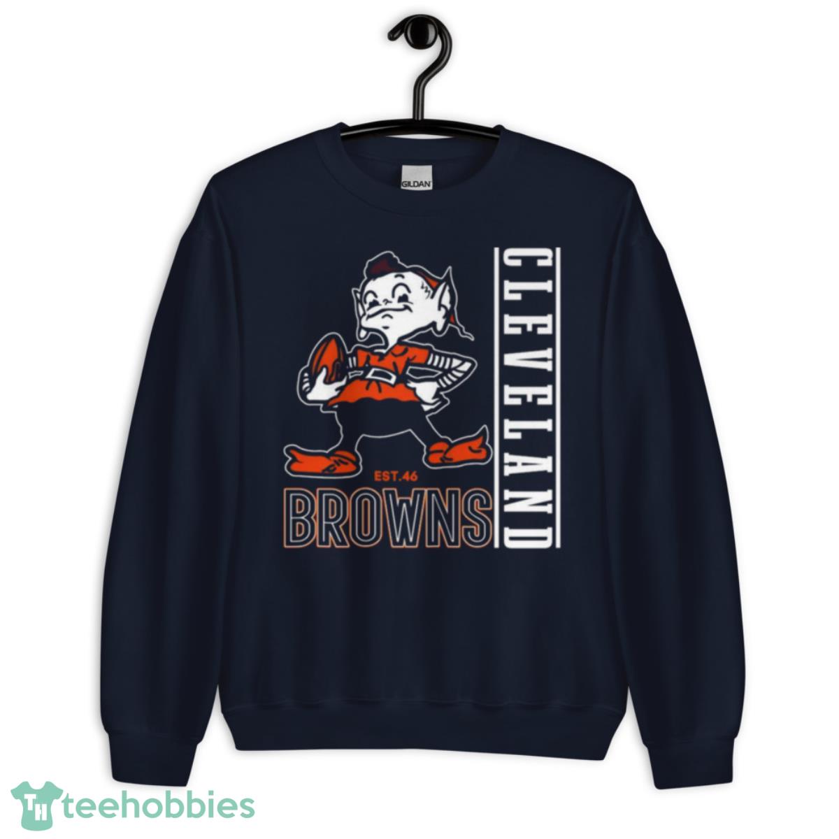 Cleveland Browns Mascot Est 46 Shirt - Unisex Crewneck Sweatshirt-1