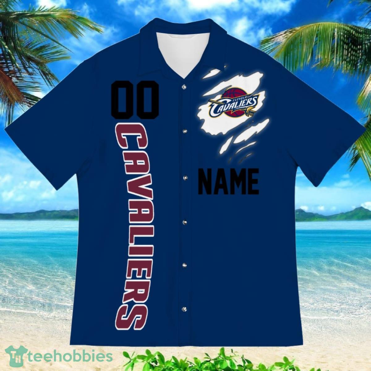 Cleveland Cavaliers Sports American Football Hawaiian Shirt Custom Name & Number Product Photo 2