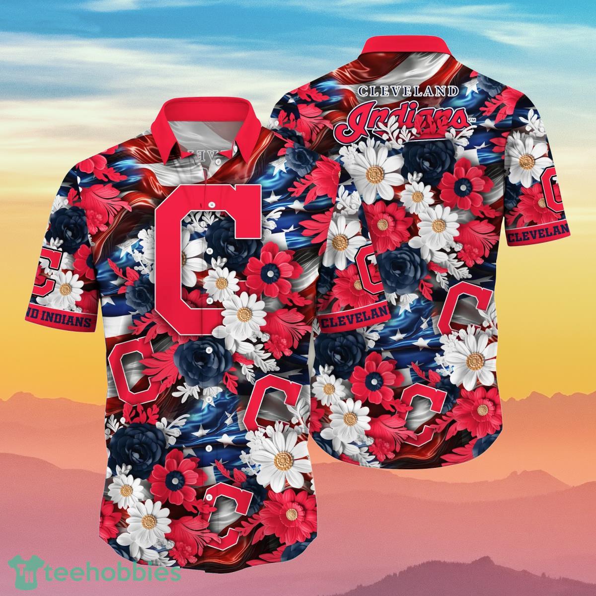 Cleveland Indians MLB Flower Hawaiian Shirt Best Gift For Fans
