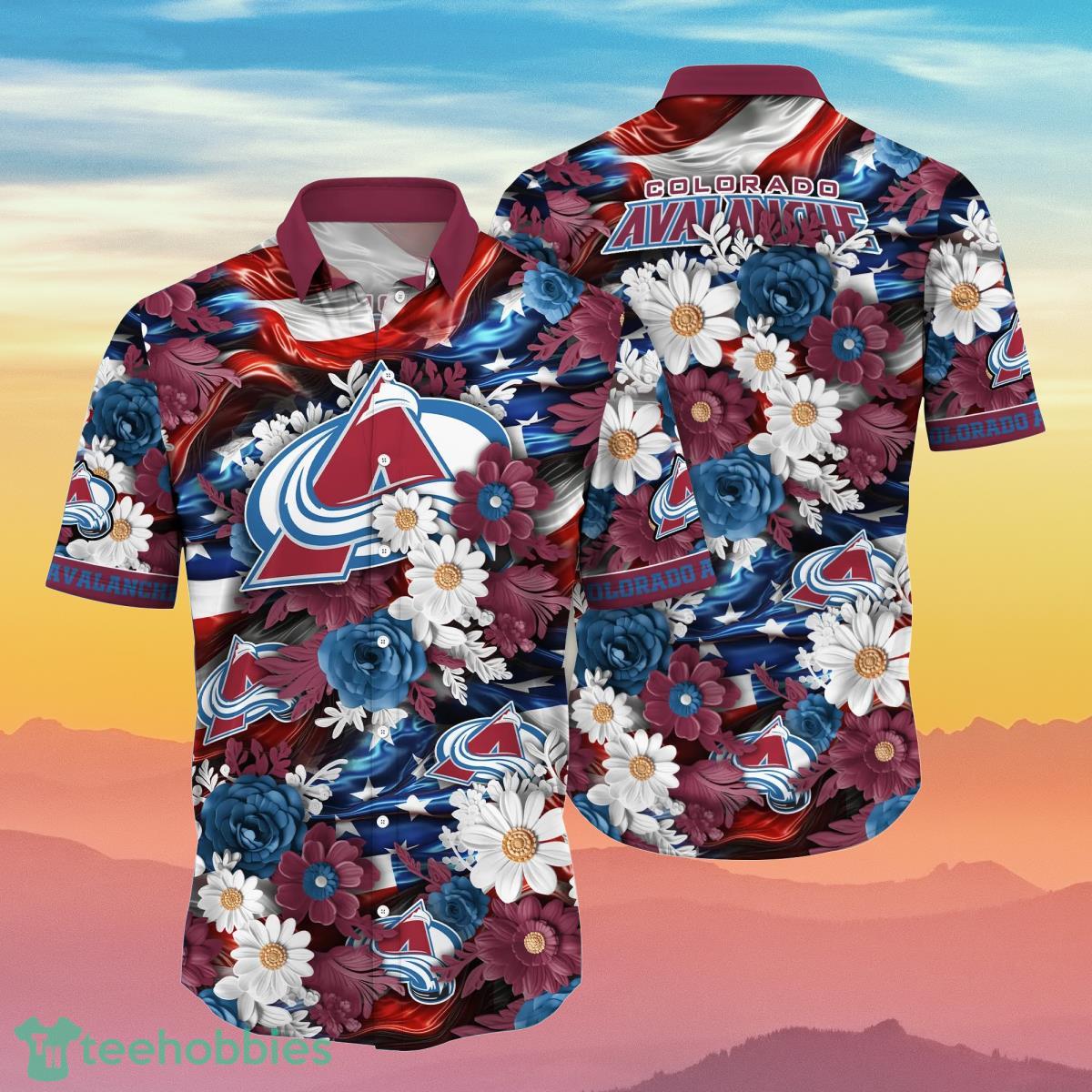 Colorado Avalanche NHL Hawaiian Shirt 4th Of July Independence Day Special Gift For Men And Women Fans - Colorado Avalanche NHL Hawaii Shirt Independence Day, Summer Shirts NA49922_1