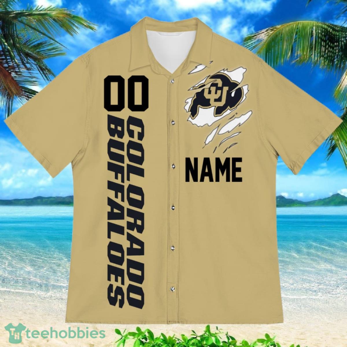 Colorado Buffaloes Sports American Football Hawaiian Shirt Custom Name & Number Product Photo 2
