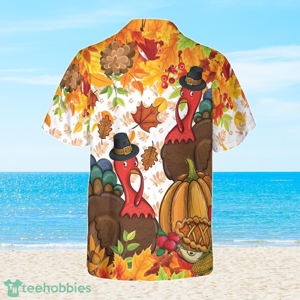 Colorful Festive Thanksgiving Hawaiian Shirt For Men And Women Product Photo 2