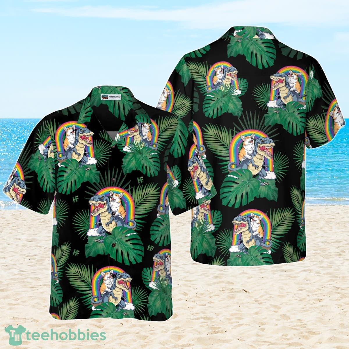 Corgi The Predator Hawaiian Shirt For Men And Women Product Photo 1 Corgi The Predator Hawaiian Shirt For Men And Women Product Photo 1