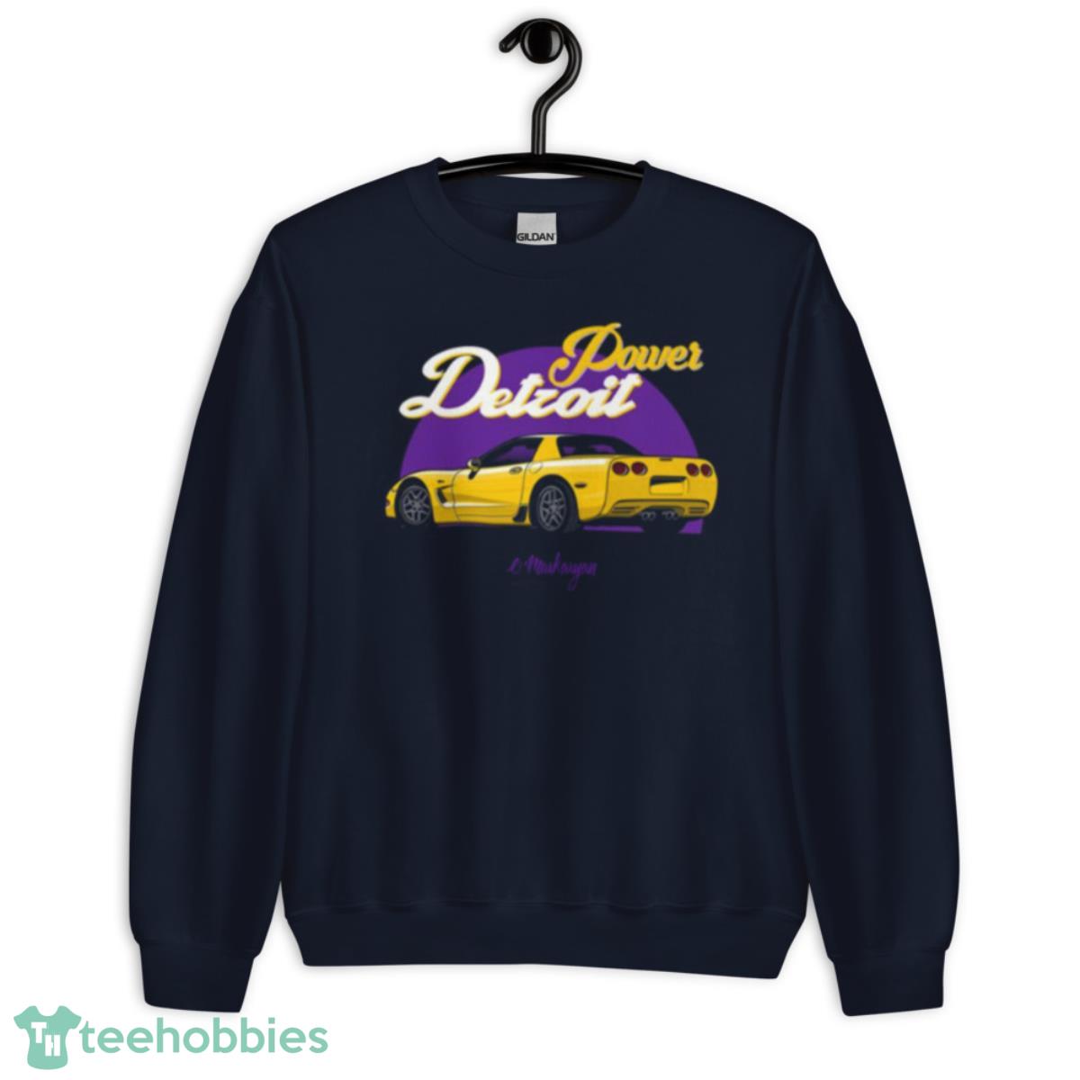 Corvette C5 Yellow Vintage Car Shirt - Unisex Crewneck Sweatshirt-1