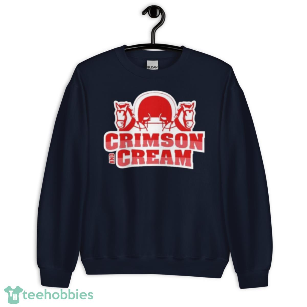 Crimson And Cream Logo Shirt - Unisex Crewneck Sweatshirt-1
