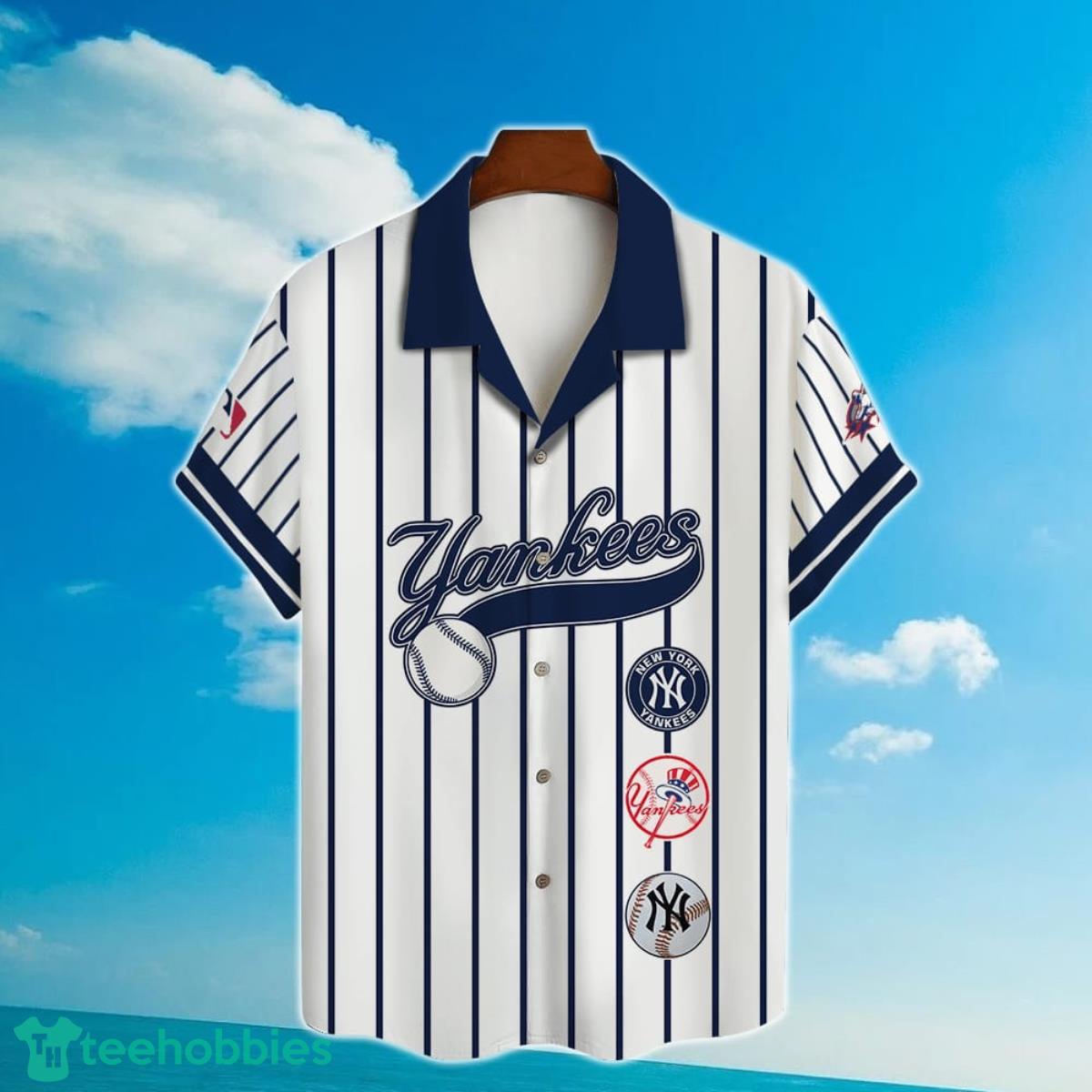 Custom Name And Number New York Yankees Baseball Cool Hawaiian Shirt Product Photo 2