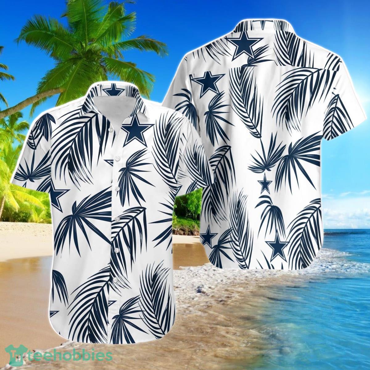 Dallas Cowboys Flower Short Sleeve Hawaiian Shirt For Men