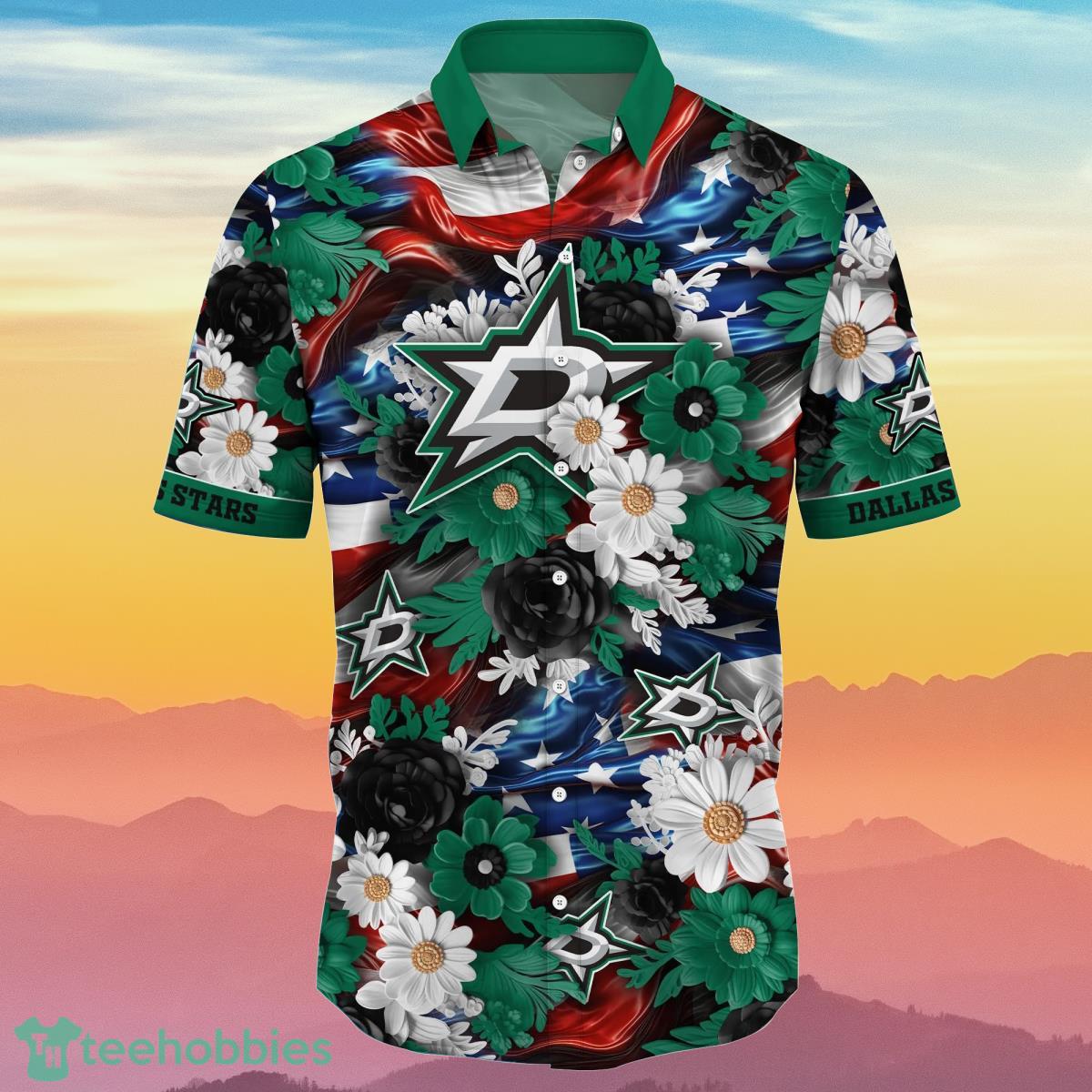 Dallas Stars NHL Hawaiian Shirt 4th Of July Independence Day Special Gift For Men And Women Fans - Dallas Stars NHL Hawaii Shirt Independence Day, Summer Shirts NA49922_3