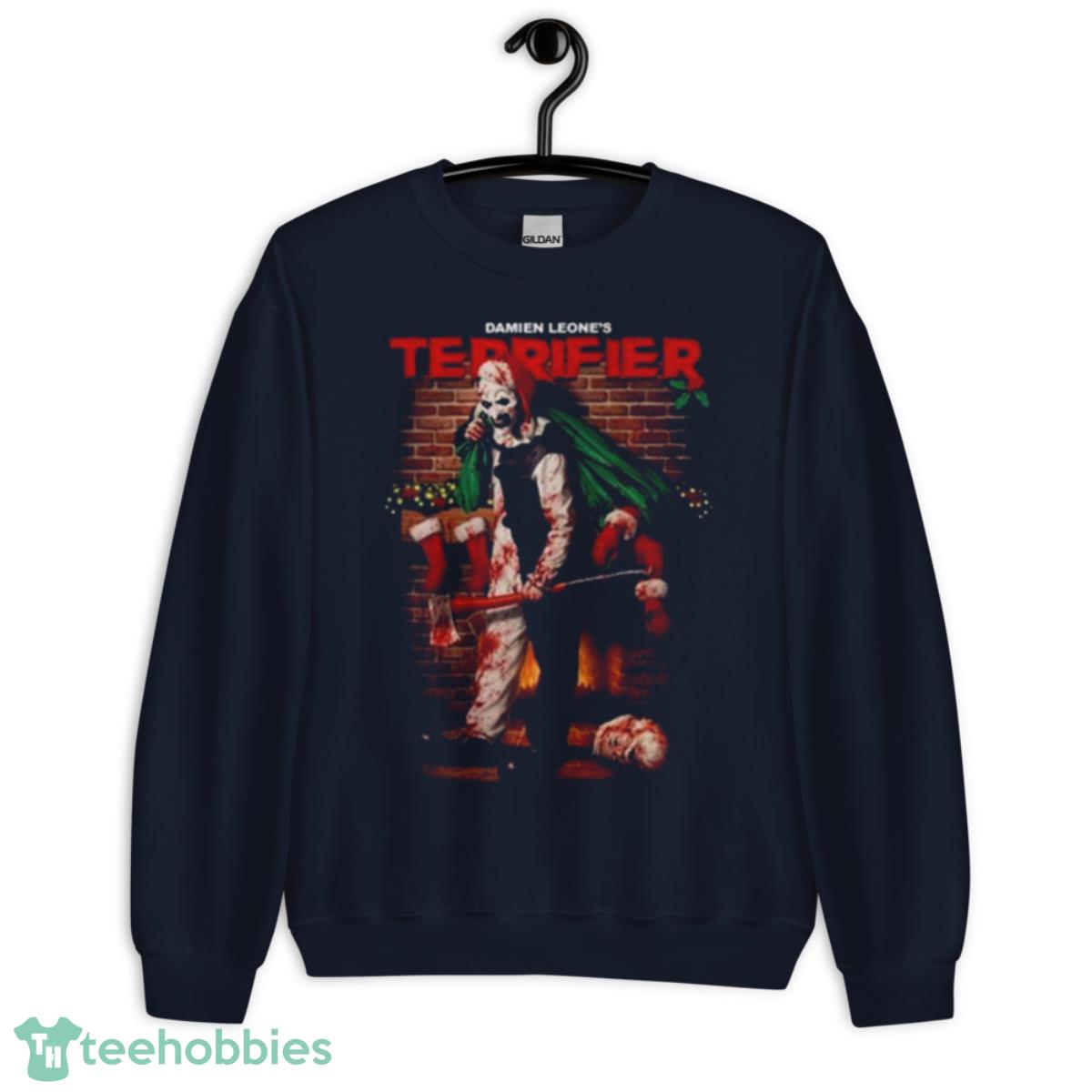 Damien Leone’s Terrifier A Christmas Shirt - Unisex Crewneck Sweatshirt-1