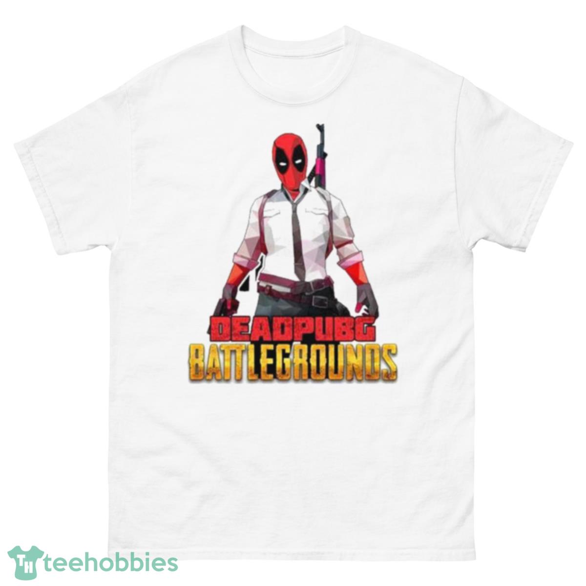 Deadpubg Battlegrounds Deadpool FPS Comic PUBG PlayerUnknown’S Battlegrounds Inspired Parody Gaming Shirt - 500 Men’s Classic Tee Gildan