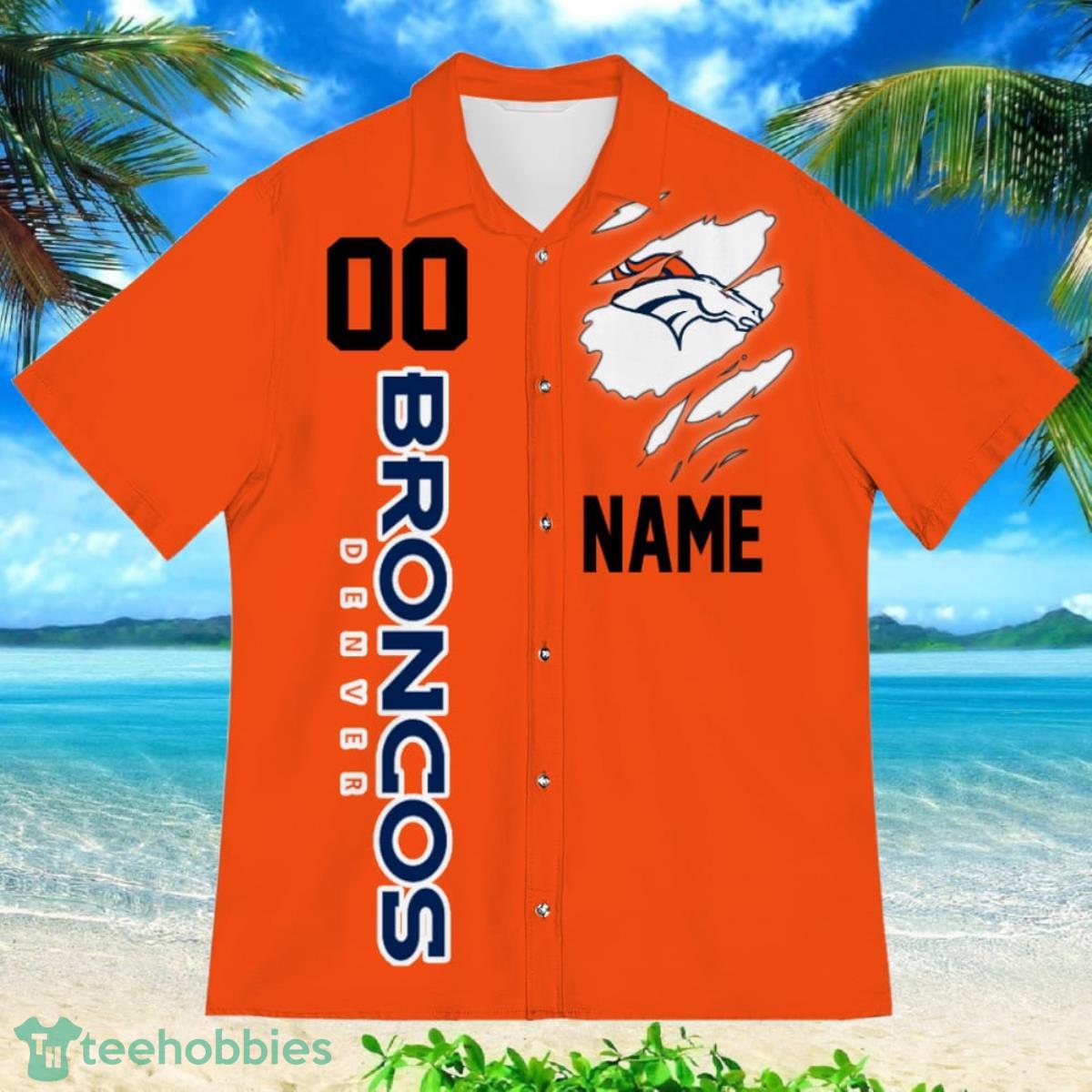 Denver Broncos Sports American Football Hawaiian Shirt Custom Name & Number Product Photo 2