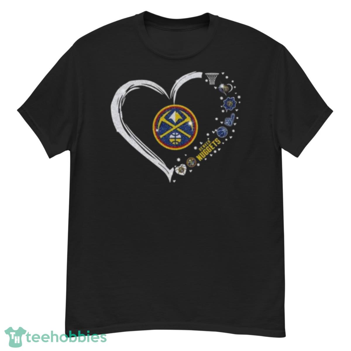 Denver Nuggets Logo Heart Diamond 2023 Shirt - G500 Men’s Classic T-Shirt