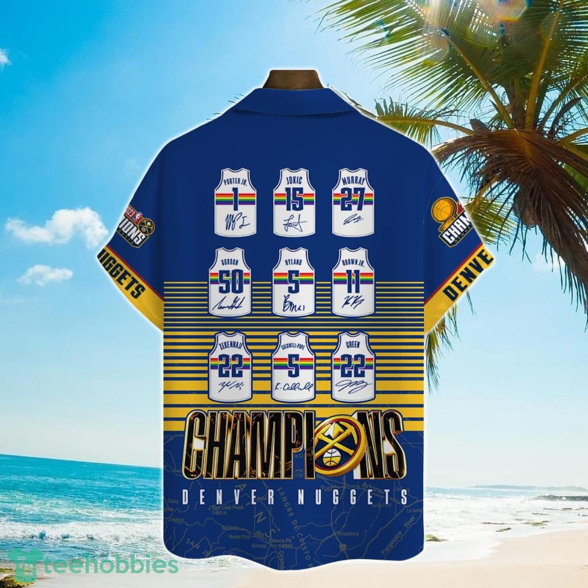 Denver Nuggets The NBA Finals Champions 2023 Print 3D AOP Hawaiian Shirt For Men Women Product Photo 3 Denver Nuggets The NBA Finals Champions 2023 Print 3D AOP Hawaiian Shirt For Men Women Product Photo 3