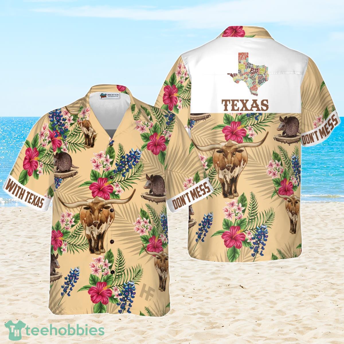 Don't Mess With Texas Hawaiian Shirt Gift For Men And Women image Don't Mess With Texas Hawaiian Shirt Gift For Men And Women Product Photo 1