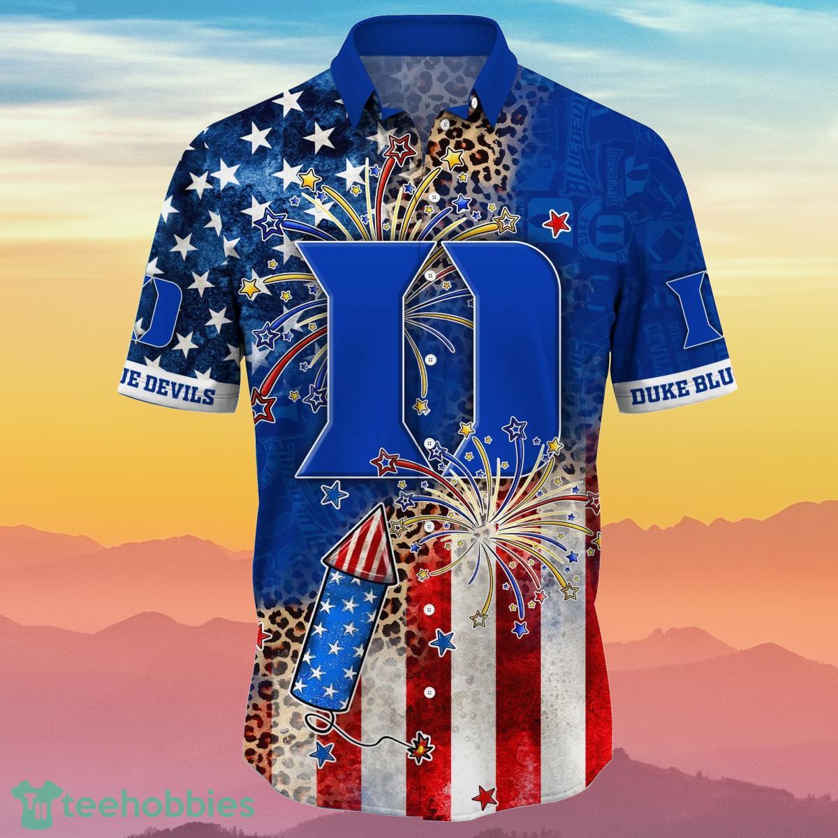 Duke Blue Devils NCAA2 Hawaiian Shirt 4th Of July Independence Day Ideal Gift For Men And Women Fans - Duke Blue Devils NCAA2 Hawaii Shirt Independence Day, Summer Shirts NA49889_3