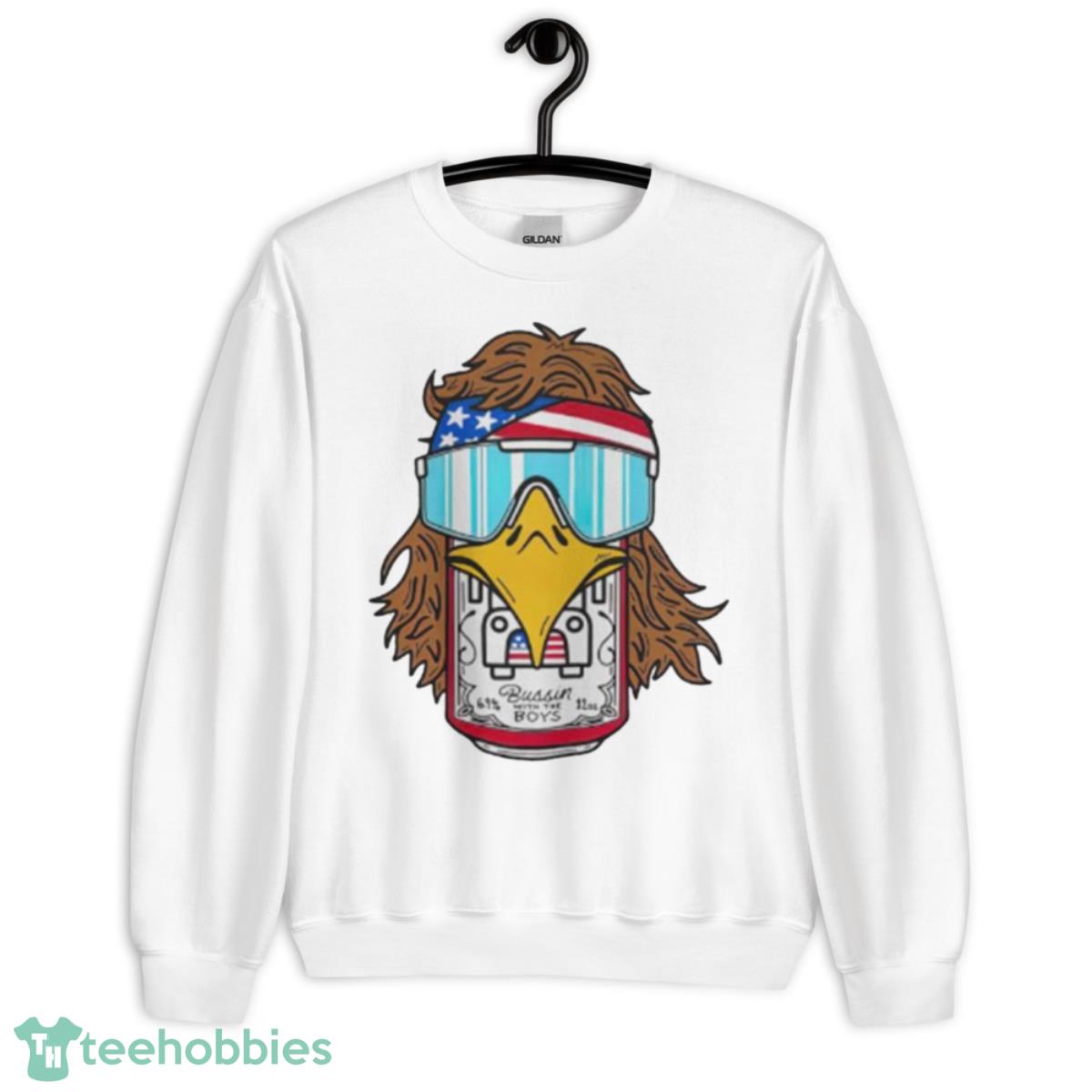 Eagle Beer American Flag Shirt - Unisex Heavy Blend Crewneck Sweatshirt