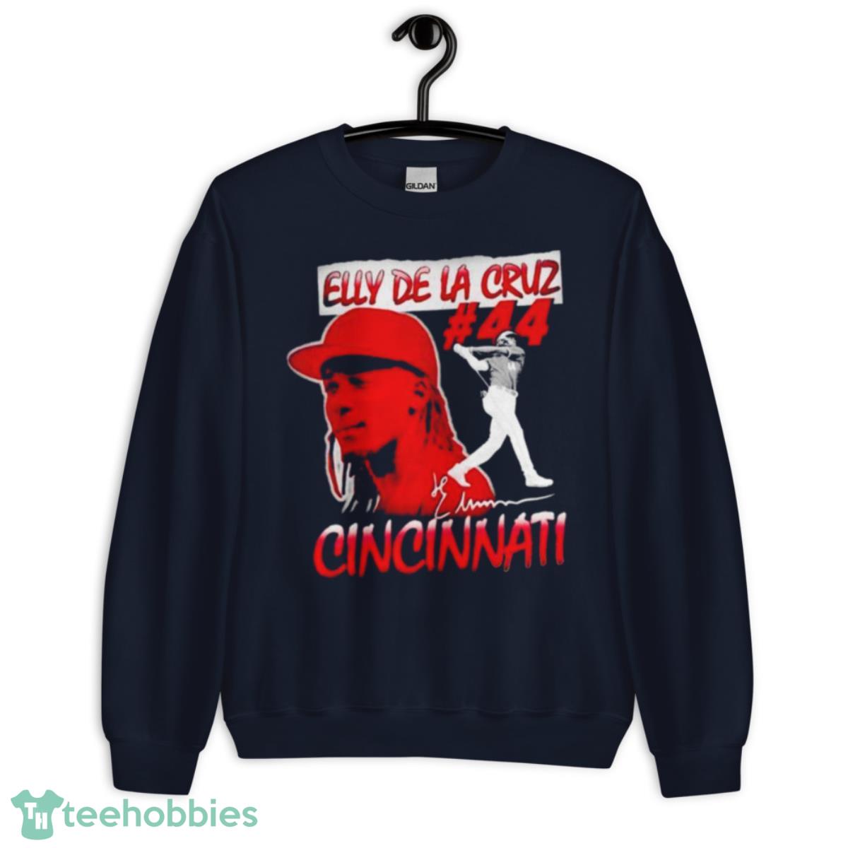 Elly De La Cruz No 44 Cincinnati Signature Shirt - Unisex Crewneck Sweatshirt-1