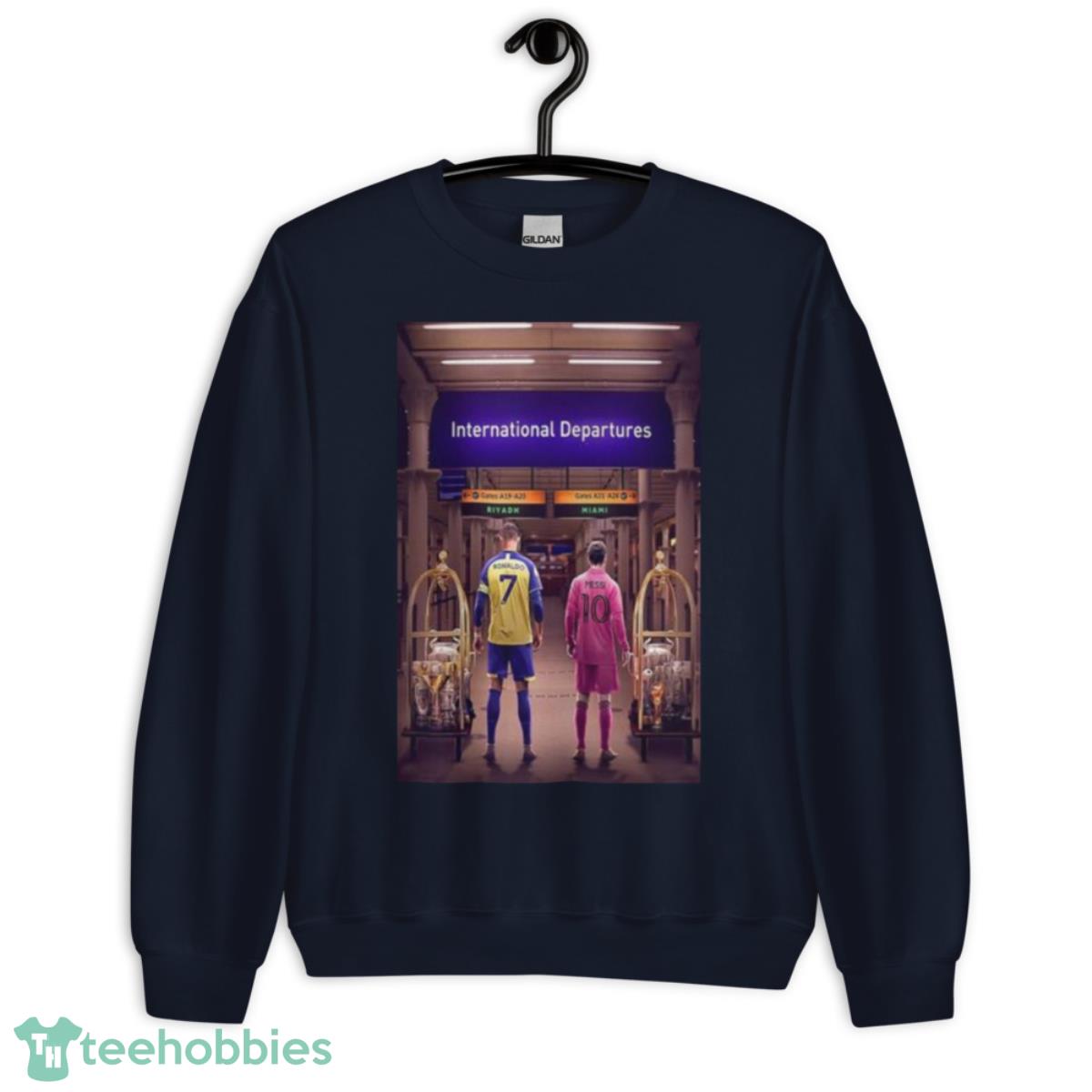 European Football Without Cristiano Ronaldo Or Lionel Messi Shirt - Unisex Crewneck Sweatshirt-1