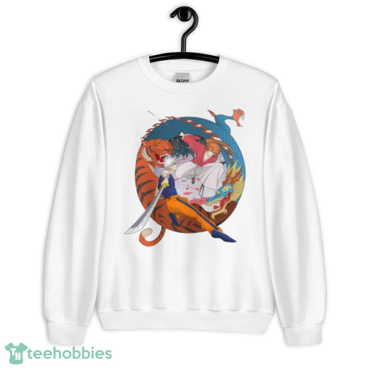 Final Attack Rurouni Kenshin Anime Art shirt - Unisex Heavy Blend Crewneck Sweatshirt