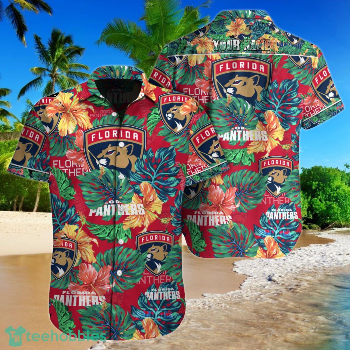 Florida Panthers NHL Custom Name Hawaiian Shirt For Men Women Gift For Fans Product Photo 1