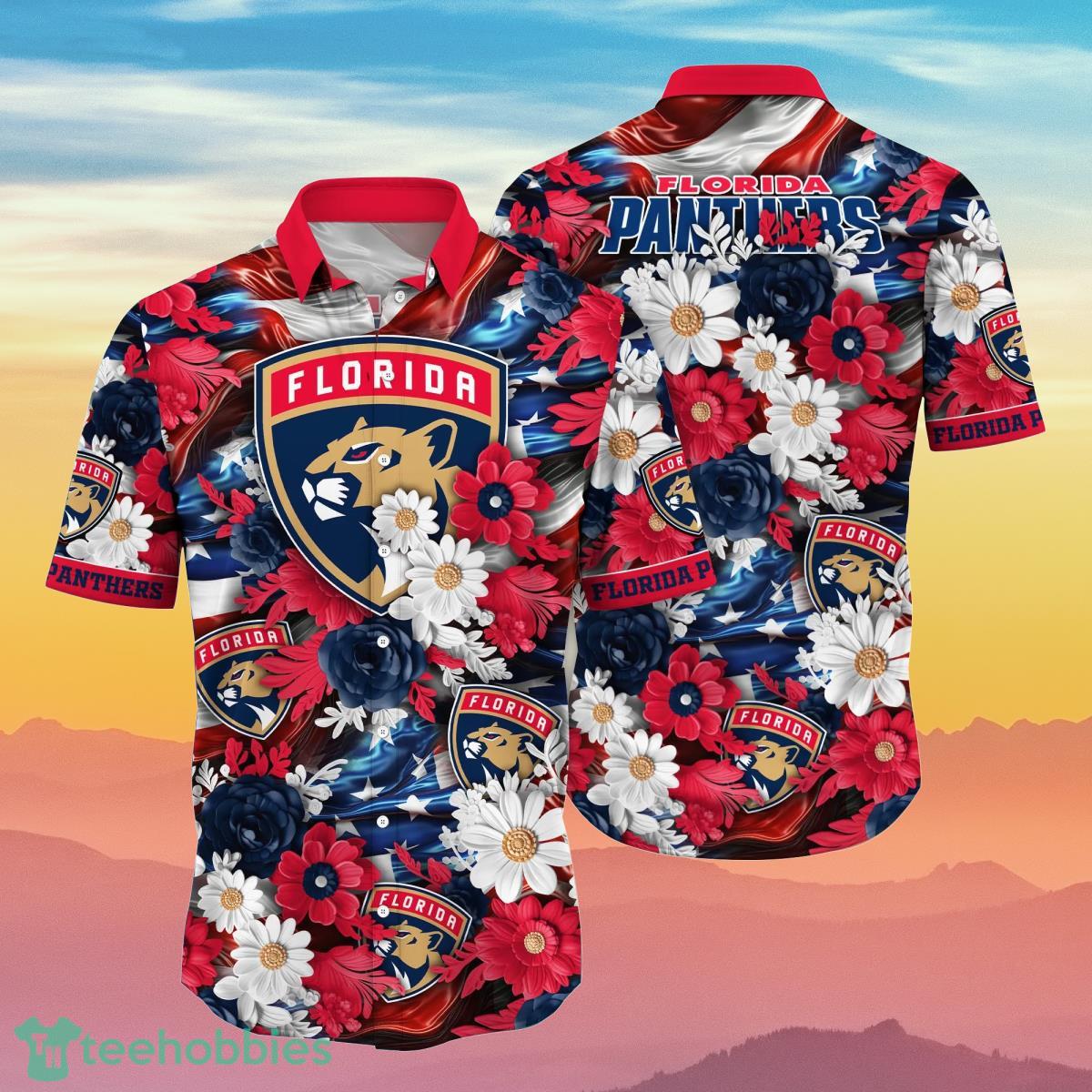 Florida Panthers NHL Hawaiian Shirt 4th Of July Independence Day Special Gift For Men And Women Fans - Florida Panthers NHL Hawaii Shirt Independence Day, Summer Shirts NA49922_1