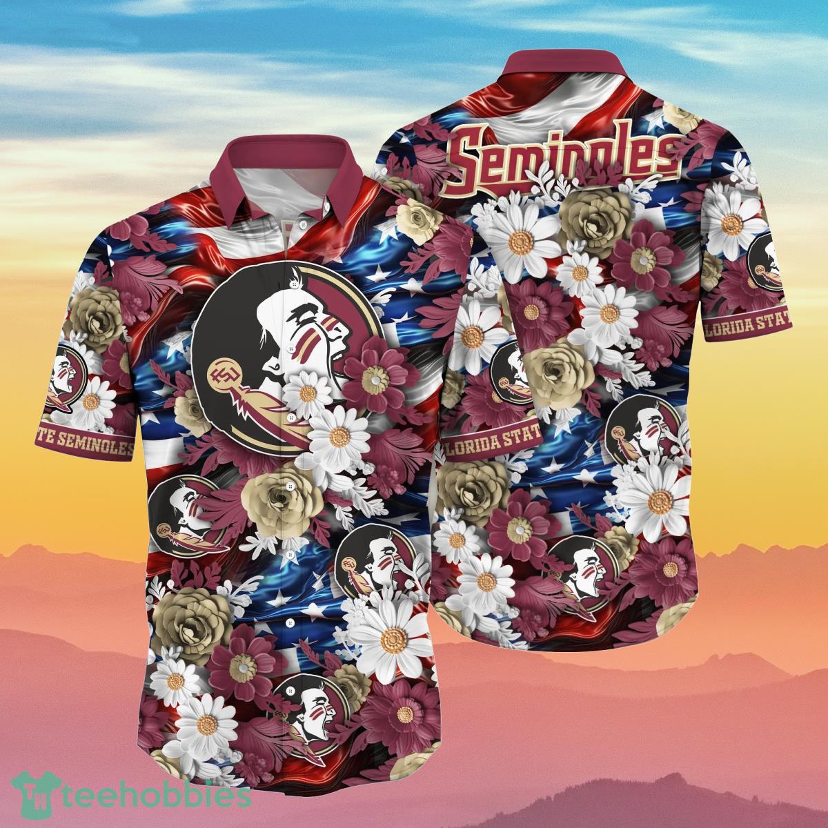 NCAA Florida State Seminoles Flower Hawaiian Shirt 3D Shirt, Unique Florida  State Seminoles Gifts - T-shirts Low Price