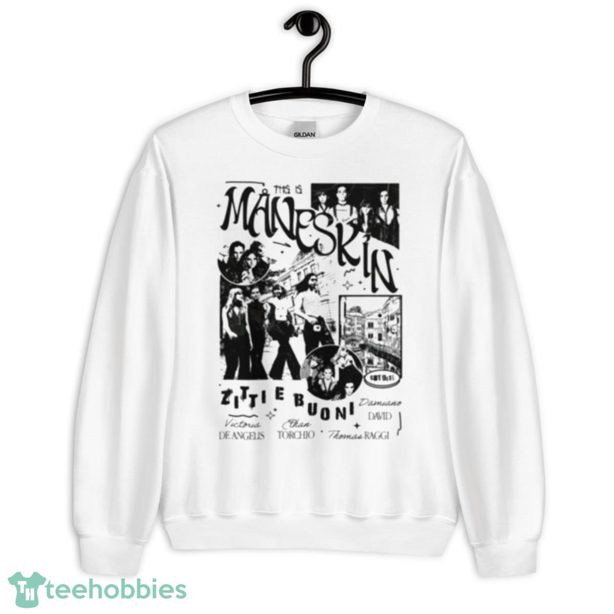 Flyer Style Maneskin shirt - Unisex Heavy Blend Crewneck Sweatshirt