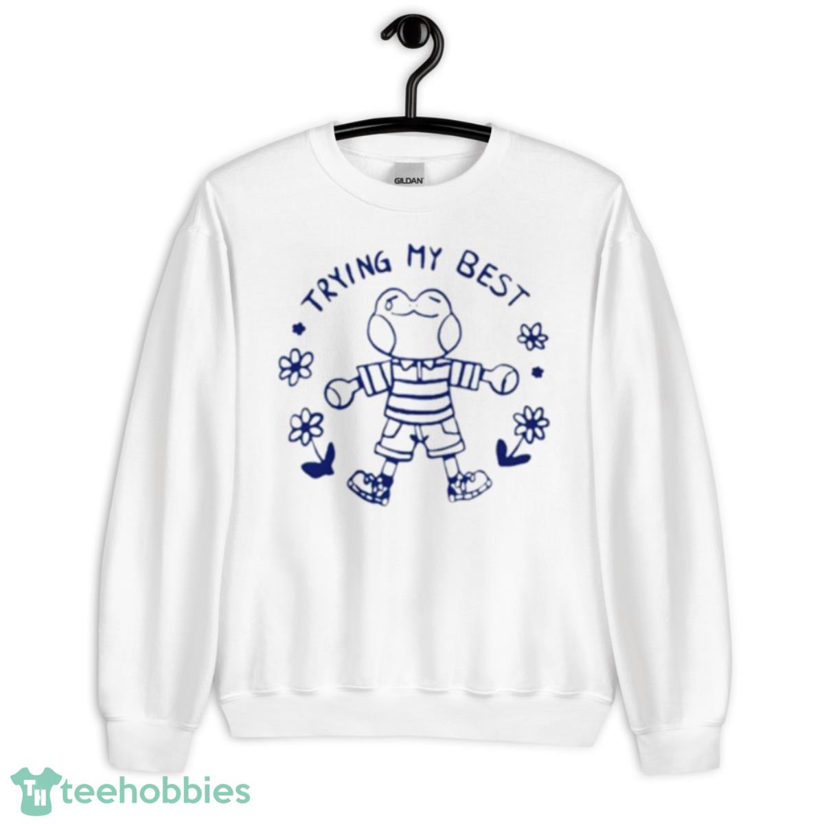 Frog trying my best shirt - Unisex Heavy Blend Crewneck Sweatshirt