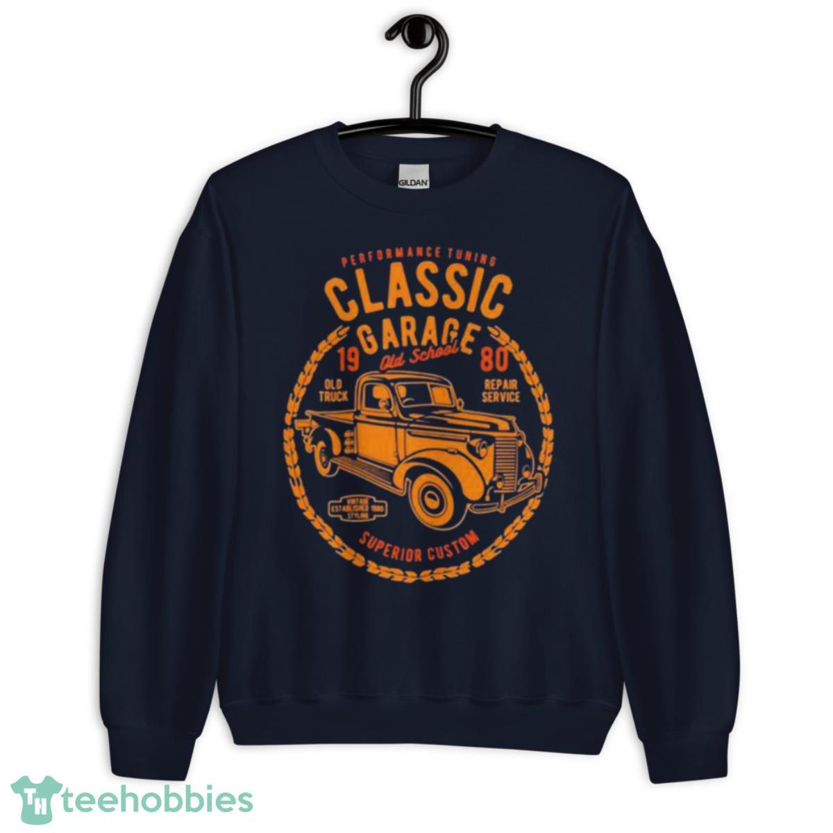 Garage Vintage Car Shirt - Unisex Crewneck Sweatshirt-1