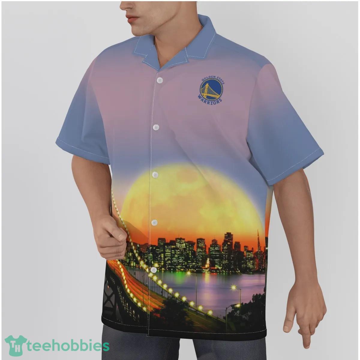 Golden State Warriors NBA 2023 City Art 3D Hawaiian Shirt Product Photo 2