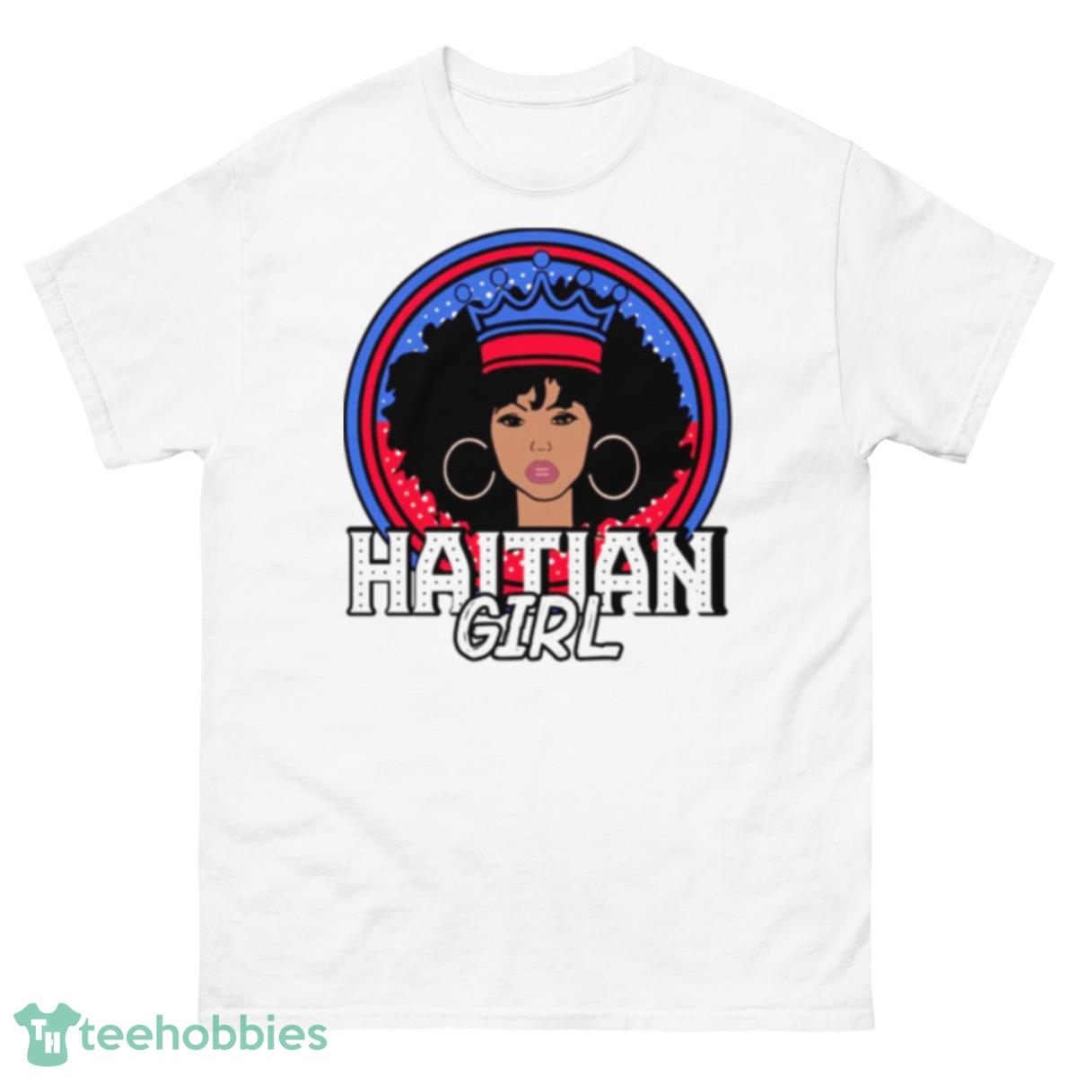 Haitian Girl Afro Crown Flag shirt - 500 Men’s Classic Tee Gildan