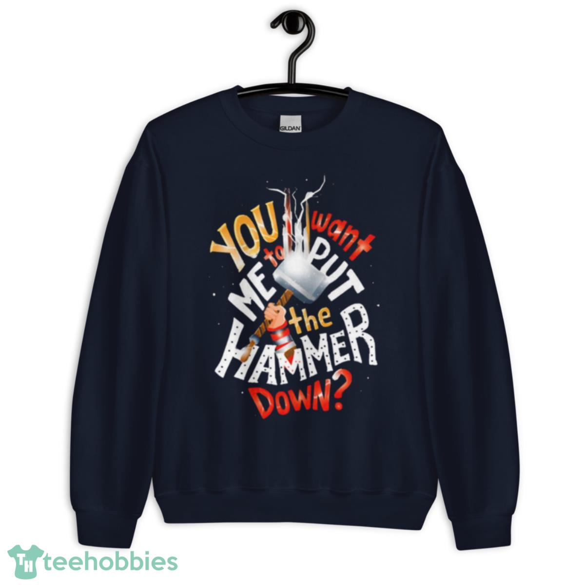 Hammer Down Thor Marvel Shirt - Unisex Crewneck Sweatshirt-1