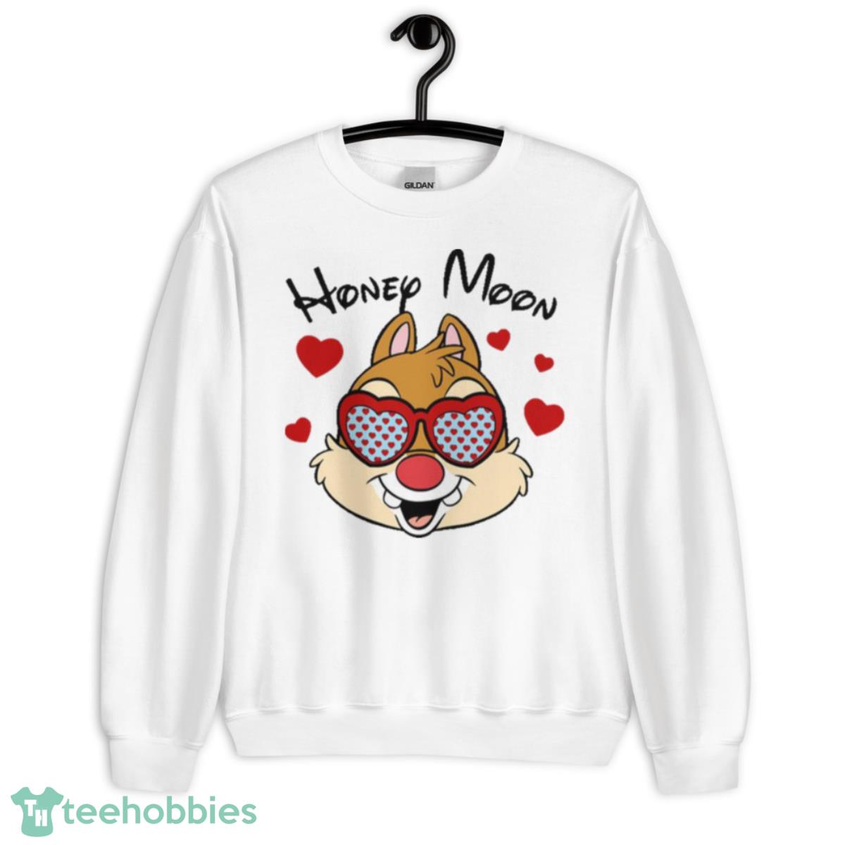 Happy Valenties Day Heart Glasses Honey Moon Dale Shirt - Unisex Heavy Blend Crewneck Sweatshirt