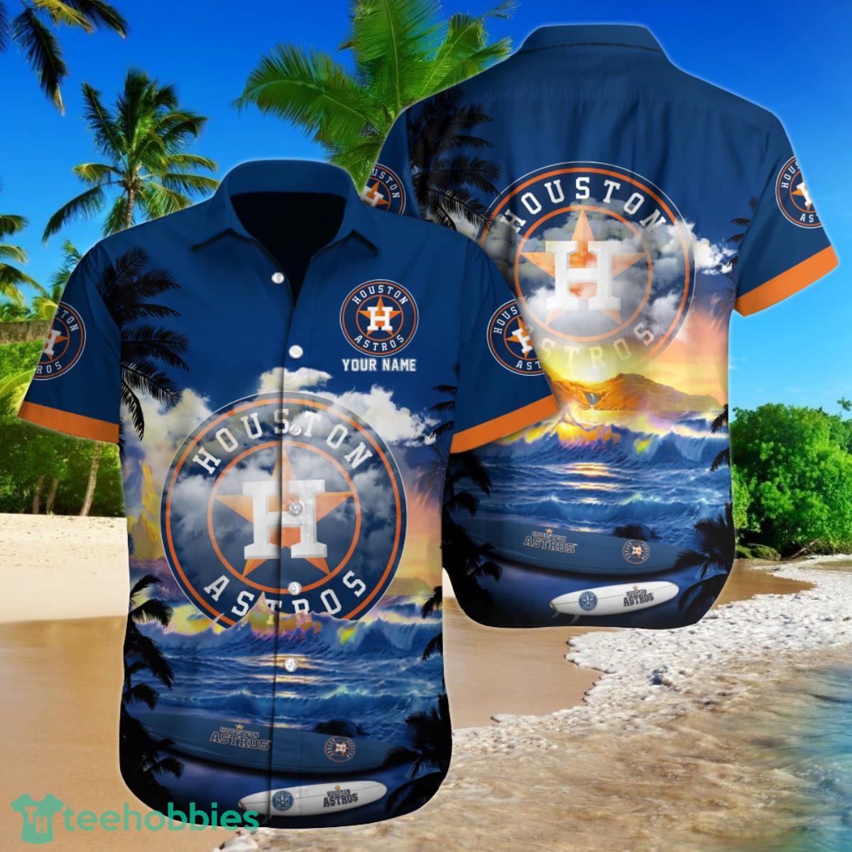 Houston Astros MLB Custom Name Hawaii Shirt  For Men Women Gift For Fans Product Photo 1