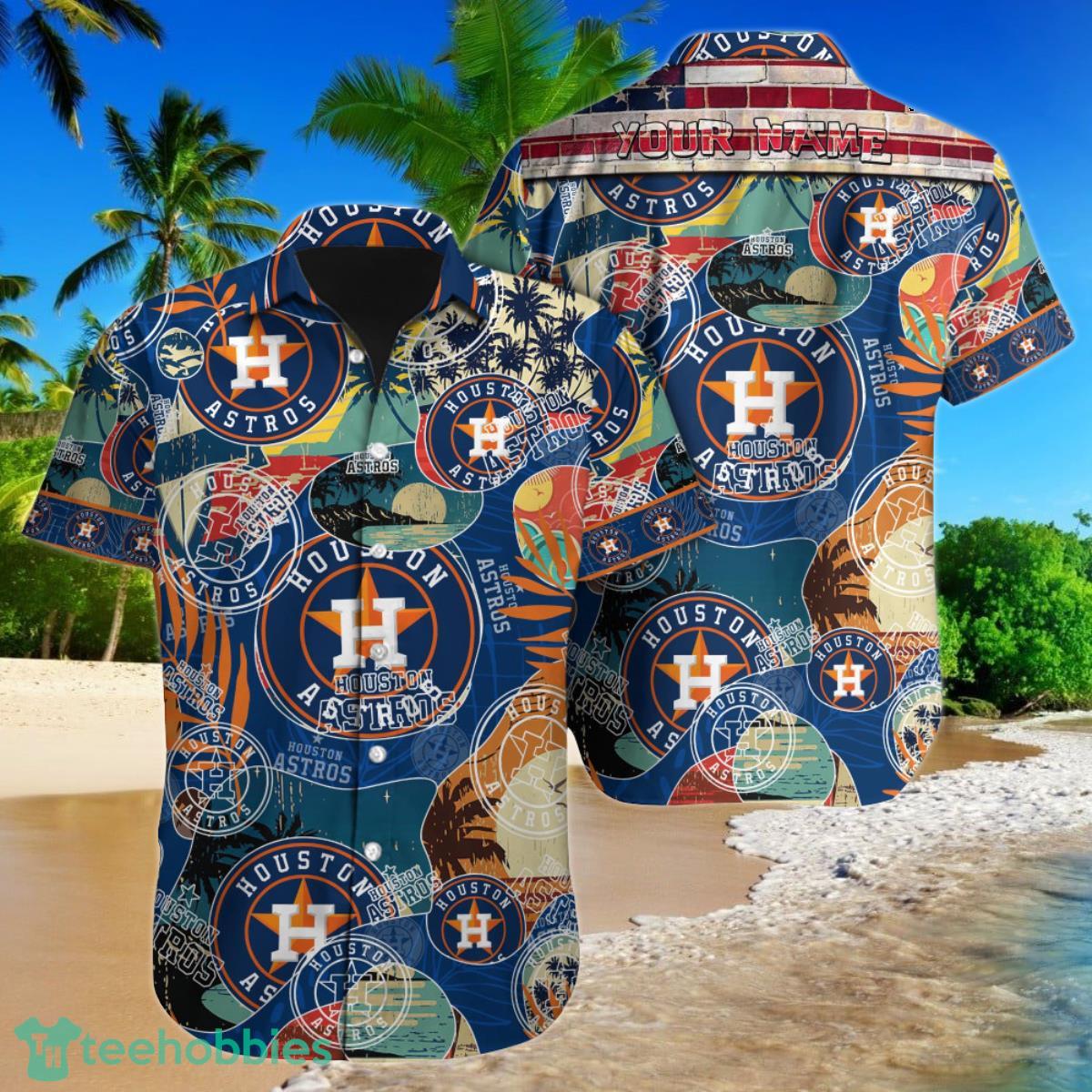 Houston Astros MLB Custom Name Hawaiian Shirt Best Gift For Real Fans Product Photo 1