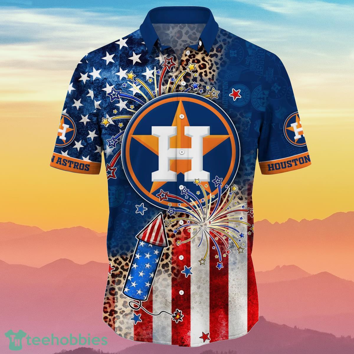 Houston Astros MLB Hawaiian Shirt 4th Of July Independence Day