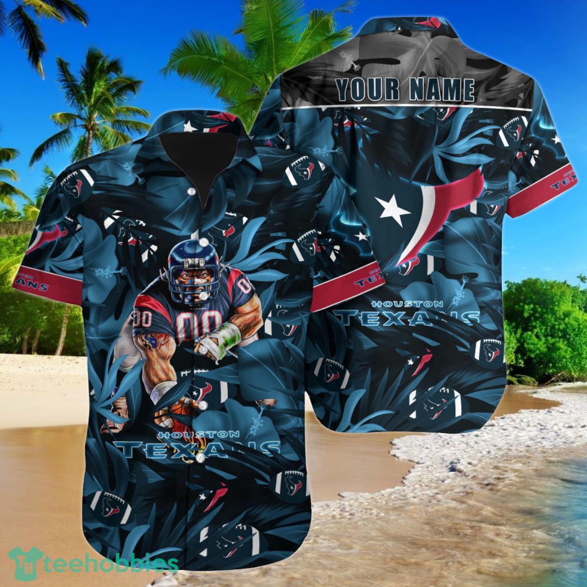 Houston Texans NFL Football Custom Name Hawaiian Shirt Best Gift For Real Fans Product Photo 1