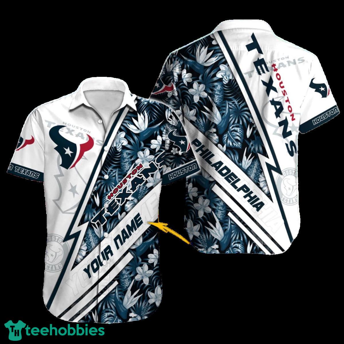 Houston Texans NFL Football Custom Name Hawaiian Shirt For Men And Women Gift For Fans Product Photo 1