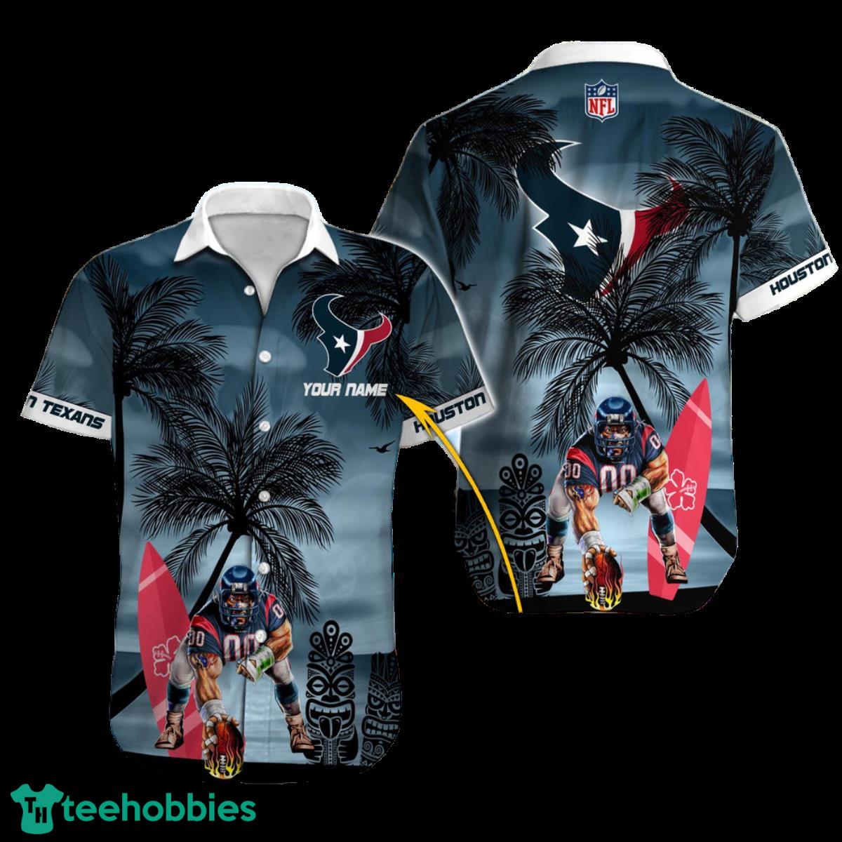 Houston Texans NFL Football Custom Name Hawaiian Shirt For Men And Women Gift For Real Fans Product Photo 1