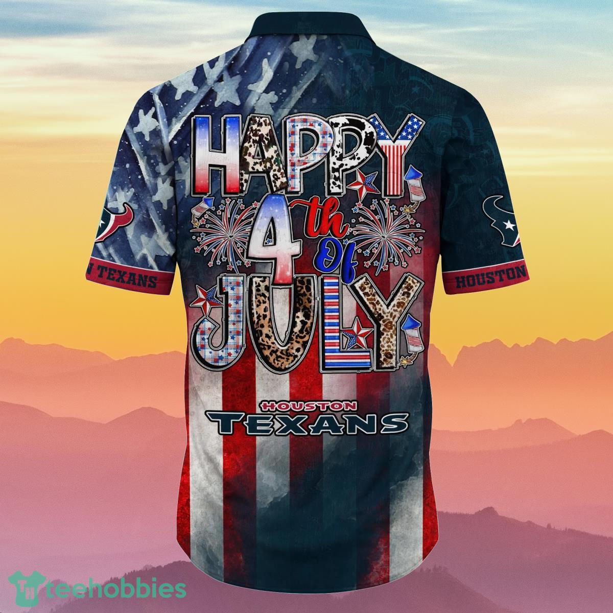 Houston Texans NFL Hawaiian Shirt 4th Of July Independence Day