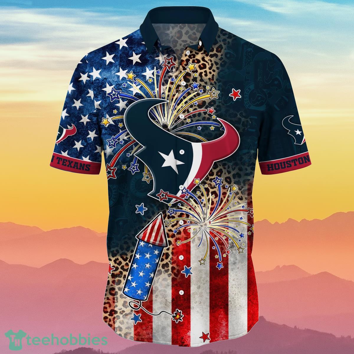 Houston Texans NFL Hawaiian Shirt 4th Of July Independence Day Special Gift  For Men And Women Fans