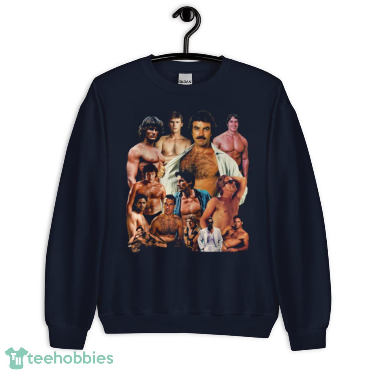 Hunks Of The 80s Shirt - Unisex Crewneck Sweatshirt-1