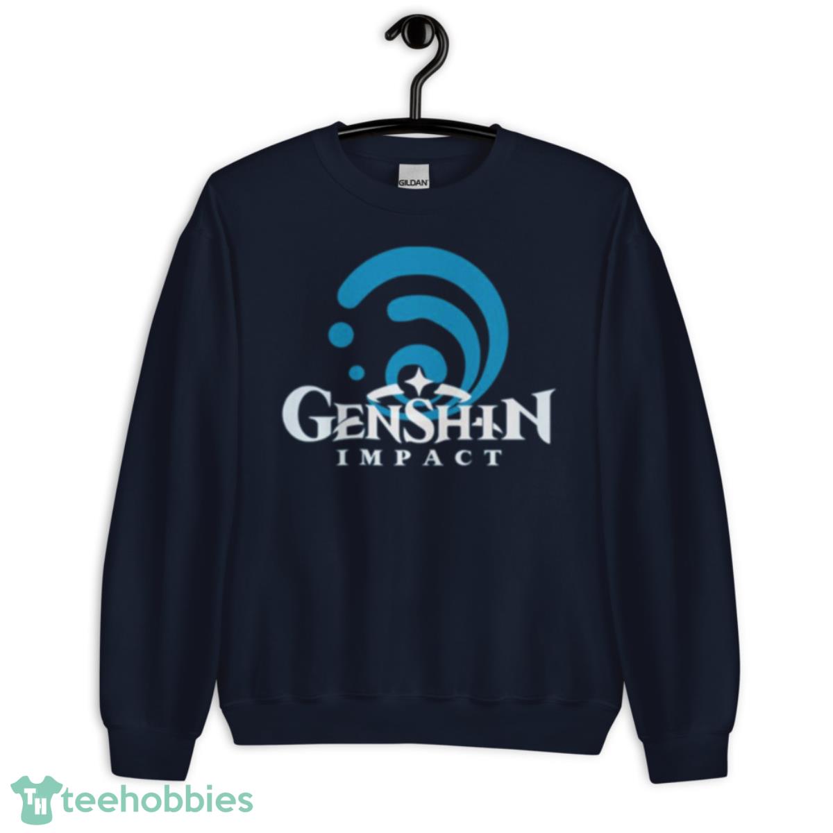 Hydro Emblem Genshin Impact Shirt - Unisex Crewneck Sweatshirt-1